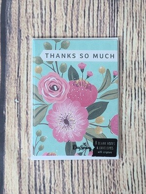 Thanks So Much Card and Envelope Package