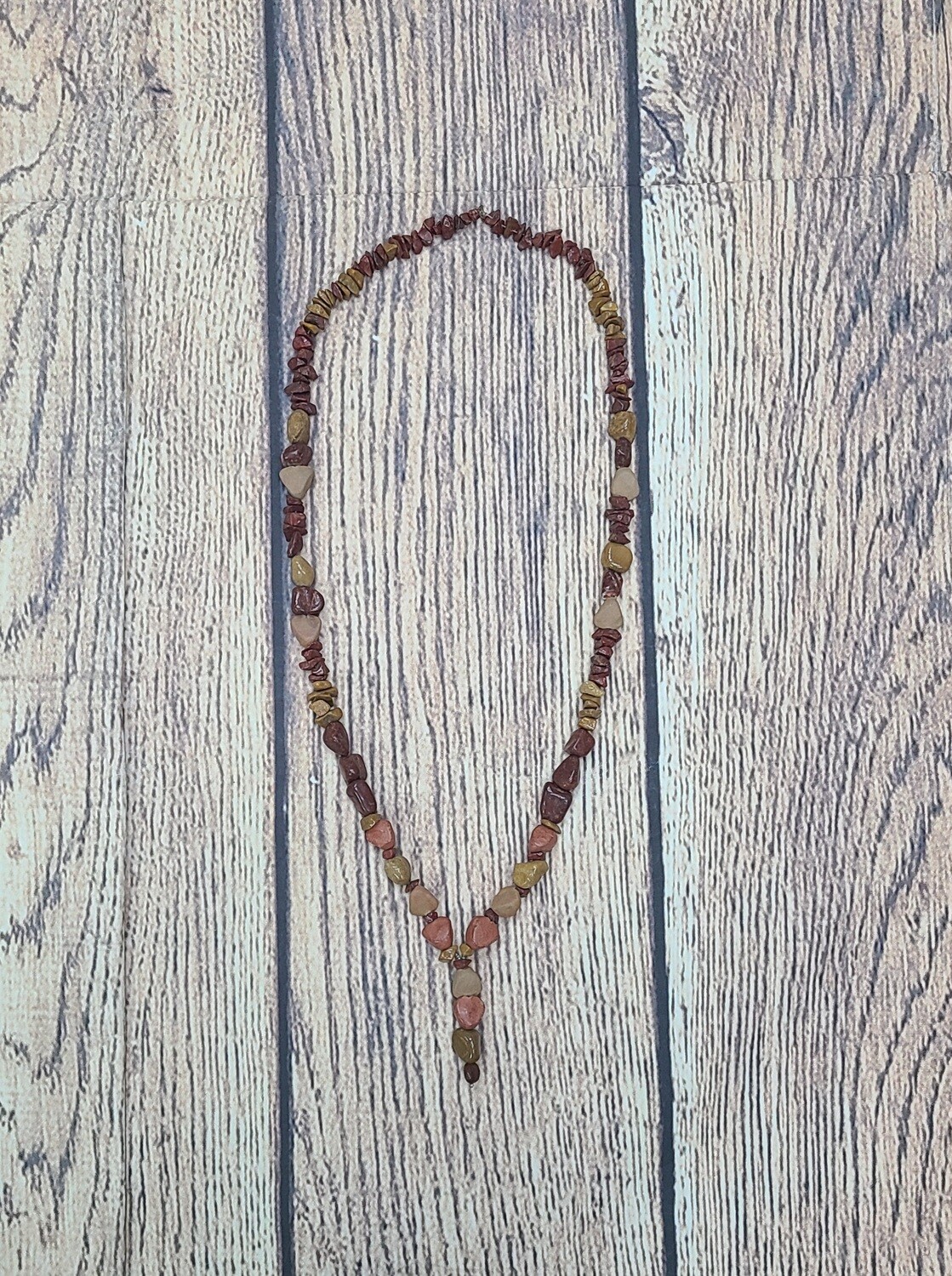 Handmade Sandstone Pebble Necklace