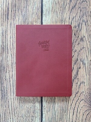 KJV Beautiful Word Bible - Burgundy Leathersoft