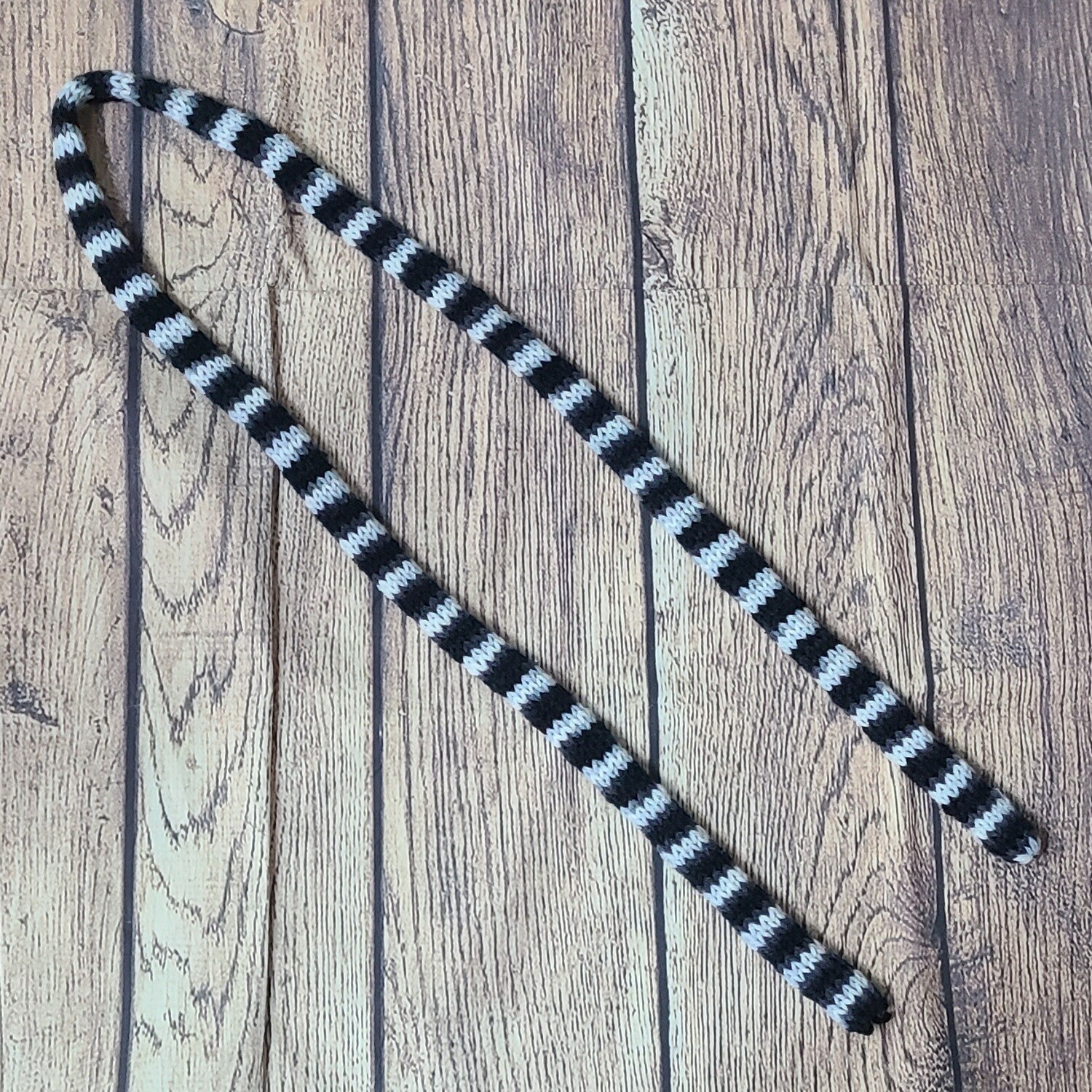 Gray, Black and White Scarf