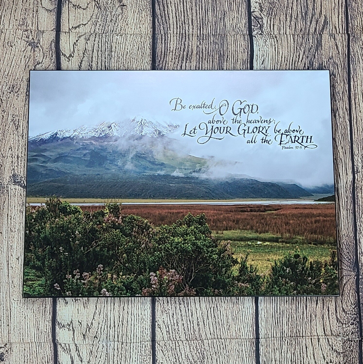 Be Exalted Mountain Range Scenery Wall Art Decor