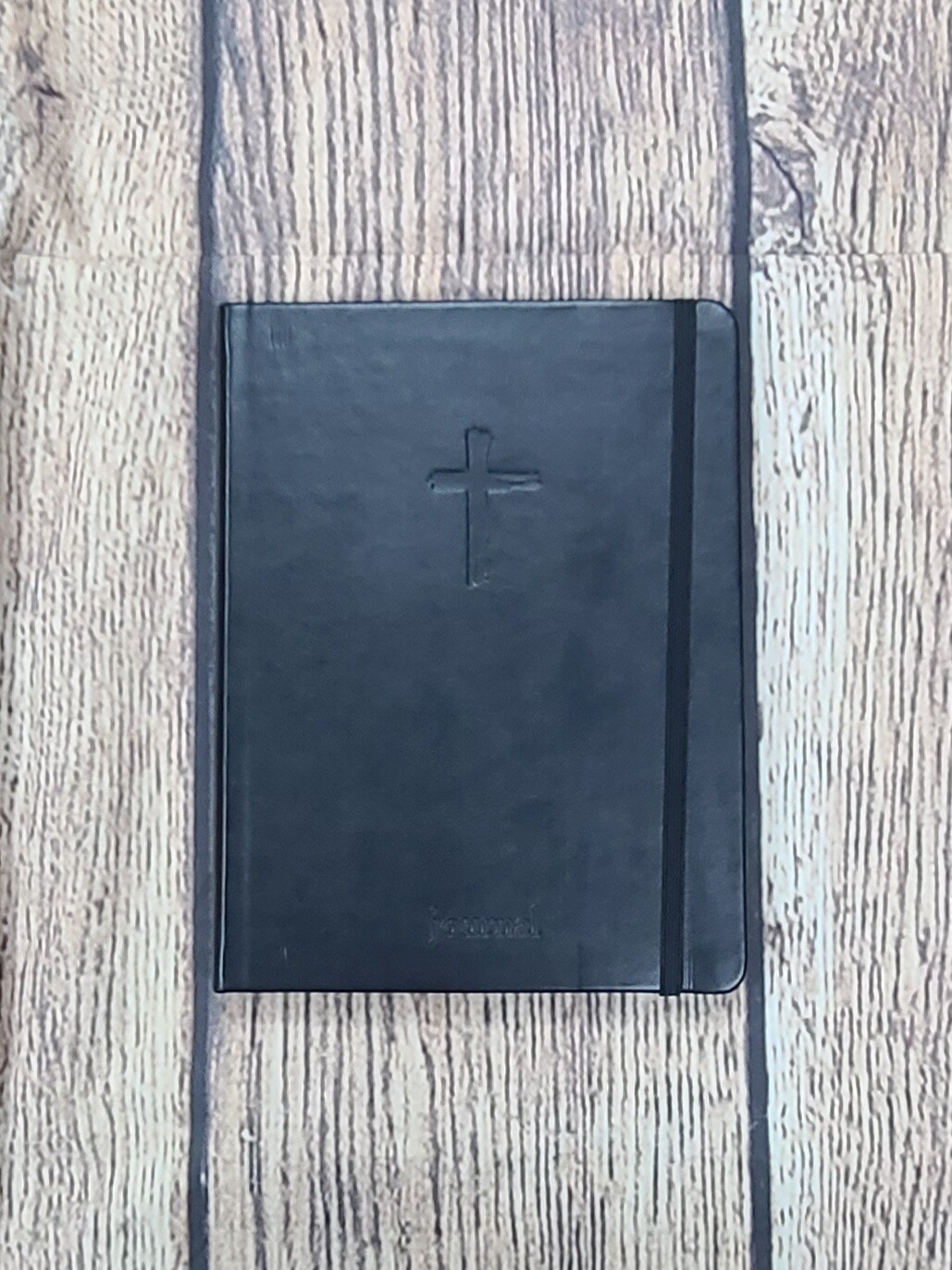 Cross Black Leather Journal with Elastic Strap