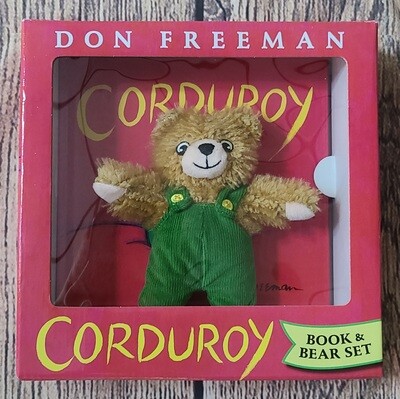 Corduroy Book and Toy Bear Set