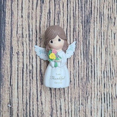 I Am Thankful for You Precious Moments Mini Hand-Painted Resin Figurine Angel