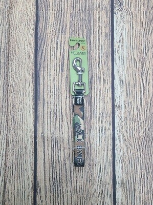 Paws and Pray Walk By Faith Camo Colored Pet Leash