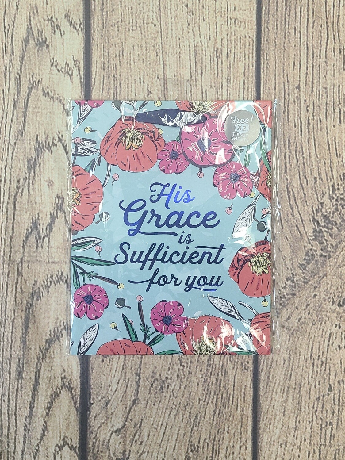His Grace is Sufficient For You Medium Gift Bag