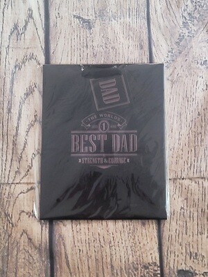The World&#39;s Best Dad Black Medium Gift Bag