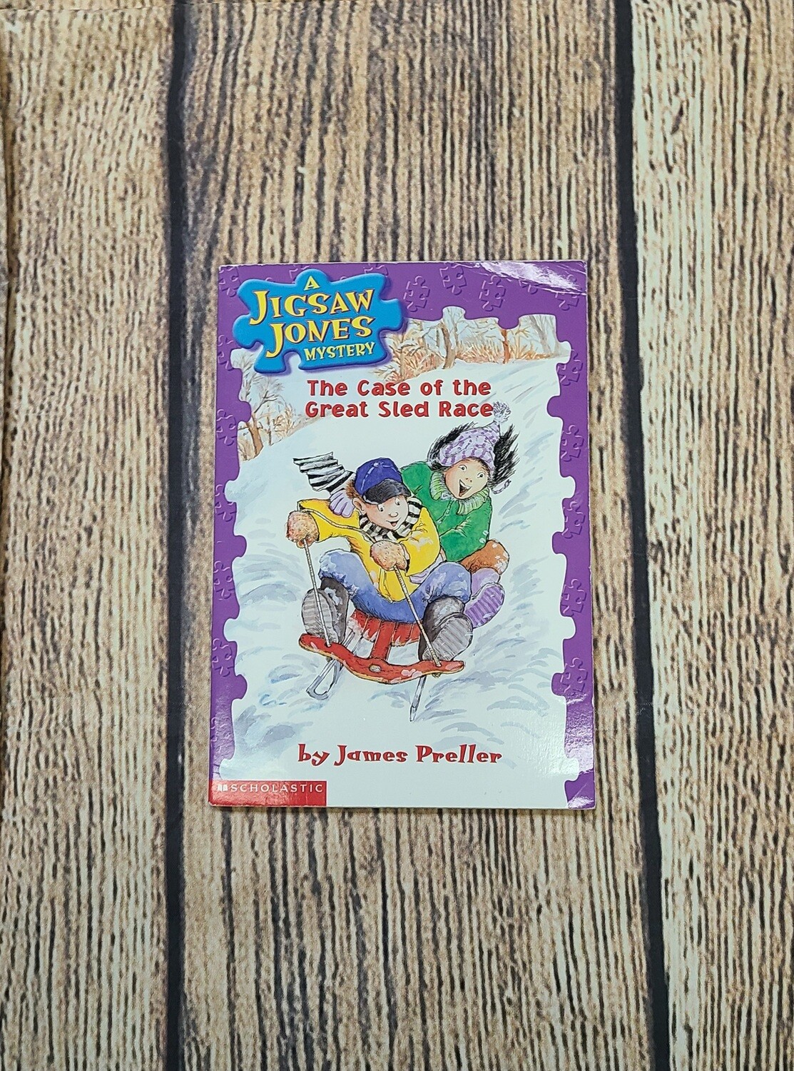 A Jigsaw Jones Mystery: The Case of the Great Sled Race by James Preller - Paperback - Great Condition