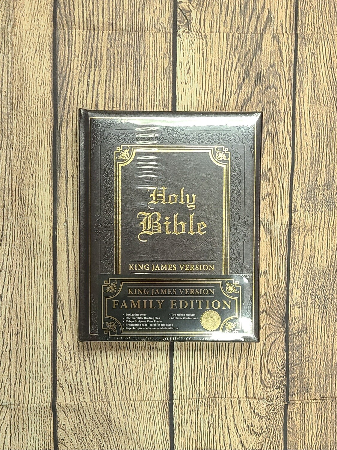 KJV Family Holy Bible Edition - Brown Leather