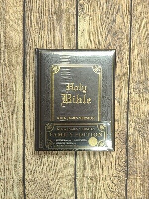 KJV Family Holy Bible Edition - Brown Leather