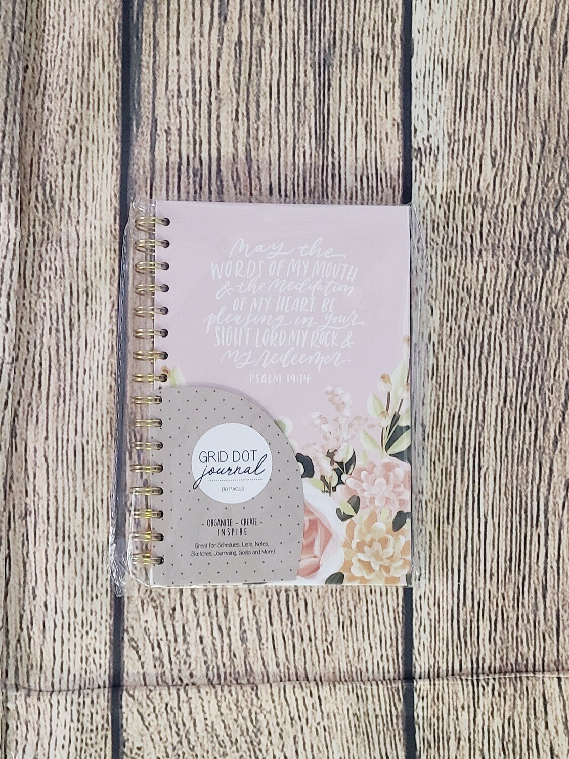 May the Words of My Mouth Grid Dot Wirebound Journal