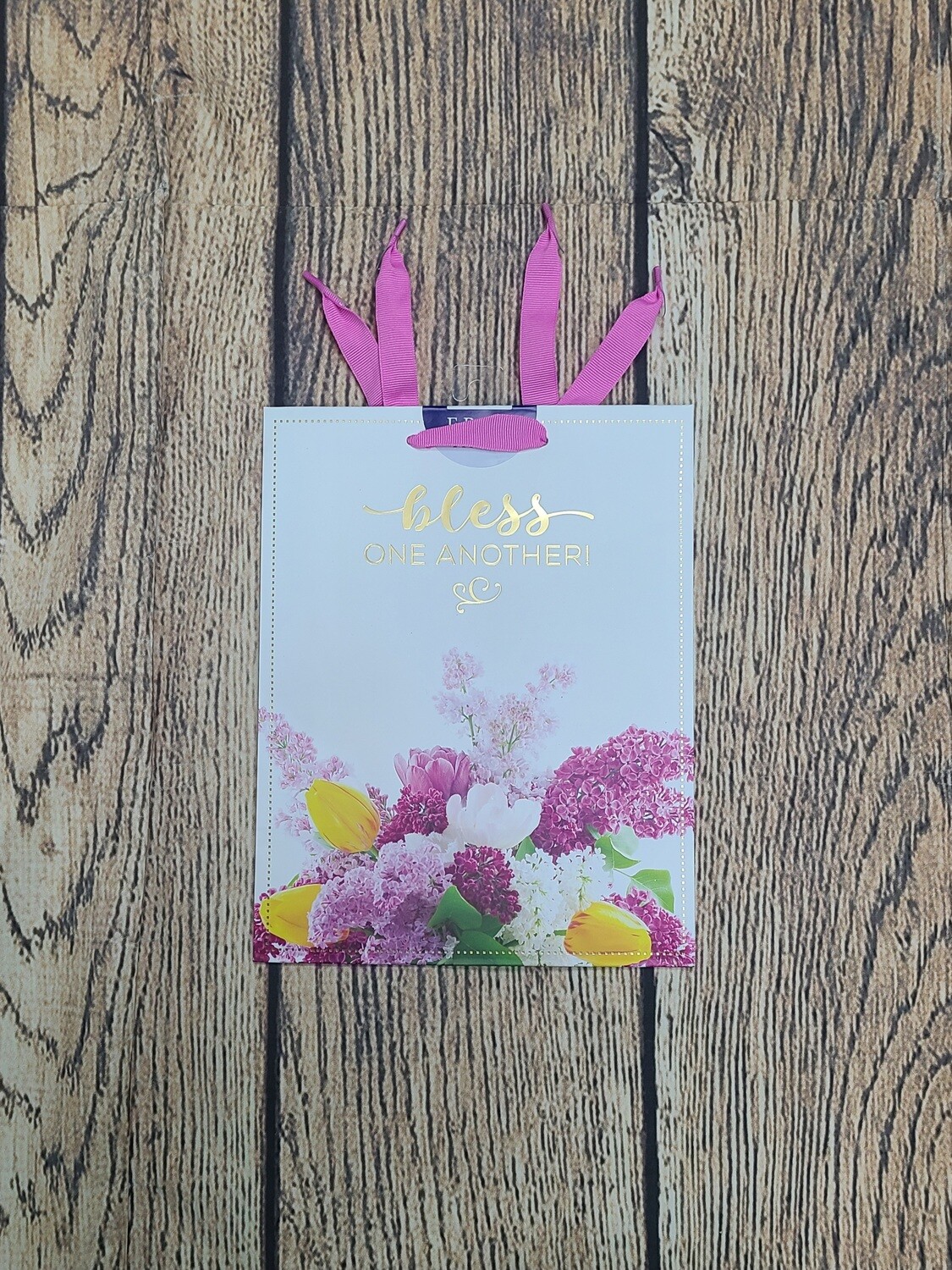 Bless One Another Medium Flower Gift Bag