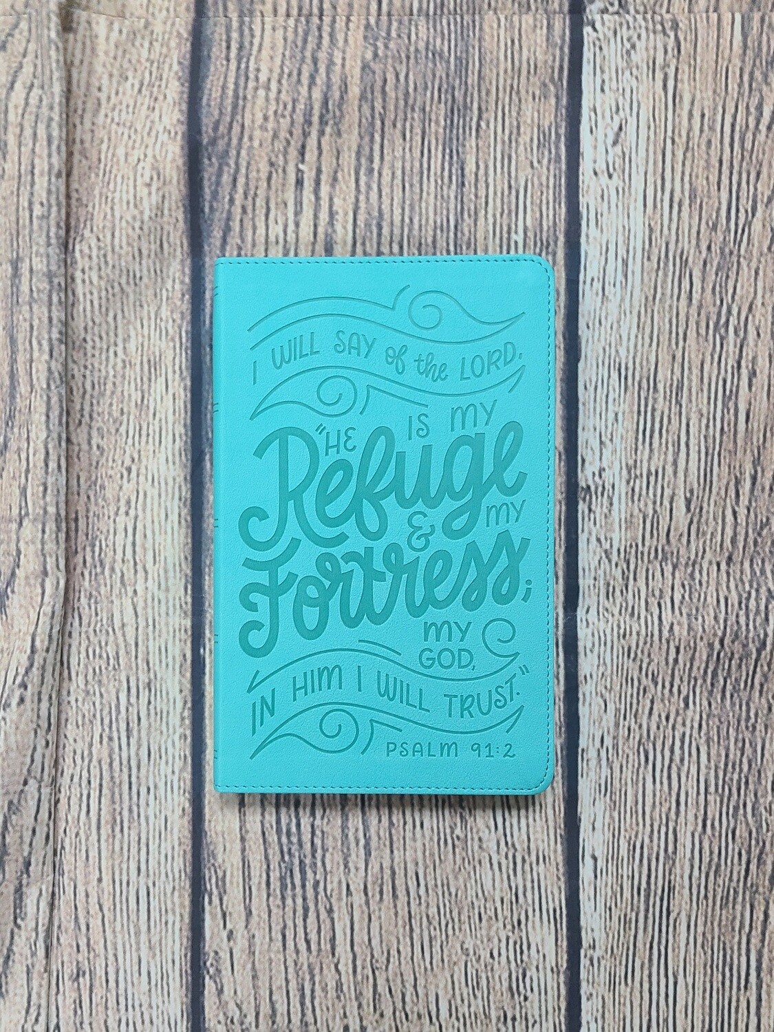 NKJV Verse Art Thinline Youth Bible - Turquoise Leathersoft