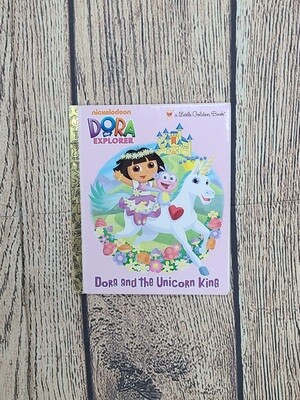 Dora the Explorer: Dora and the Unicorn King adapted by Molly Reisner and Illustrated by David Aikins - Hardback - Good Condition