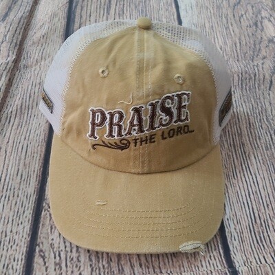 Grace and Truth Praise the Lord Yellow Women&#39;s Cap