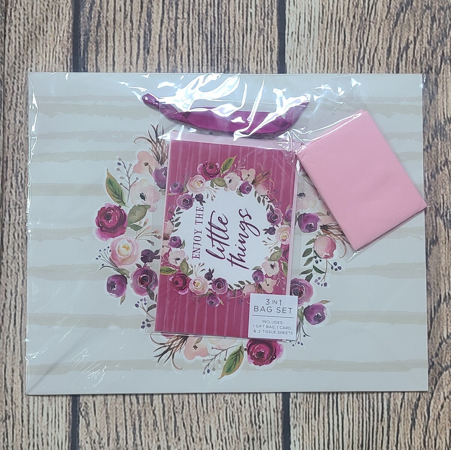 Enjoy the Little Things Large Gift Bag Set