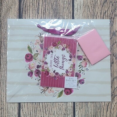 Enjoy the Little Things Large Gift Bag Set