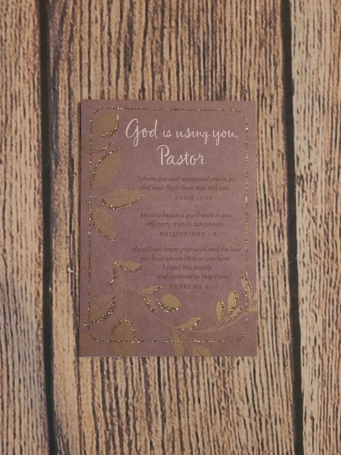 Dayspring Individual Pastor Encouragement Card - Set 1