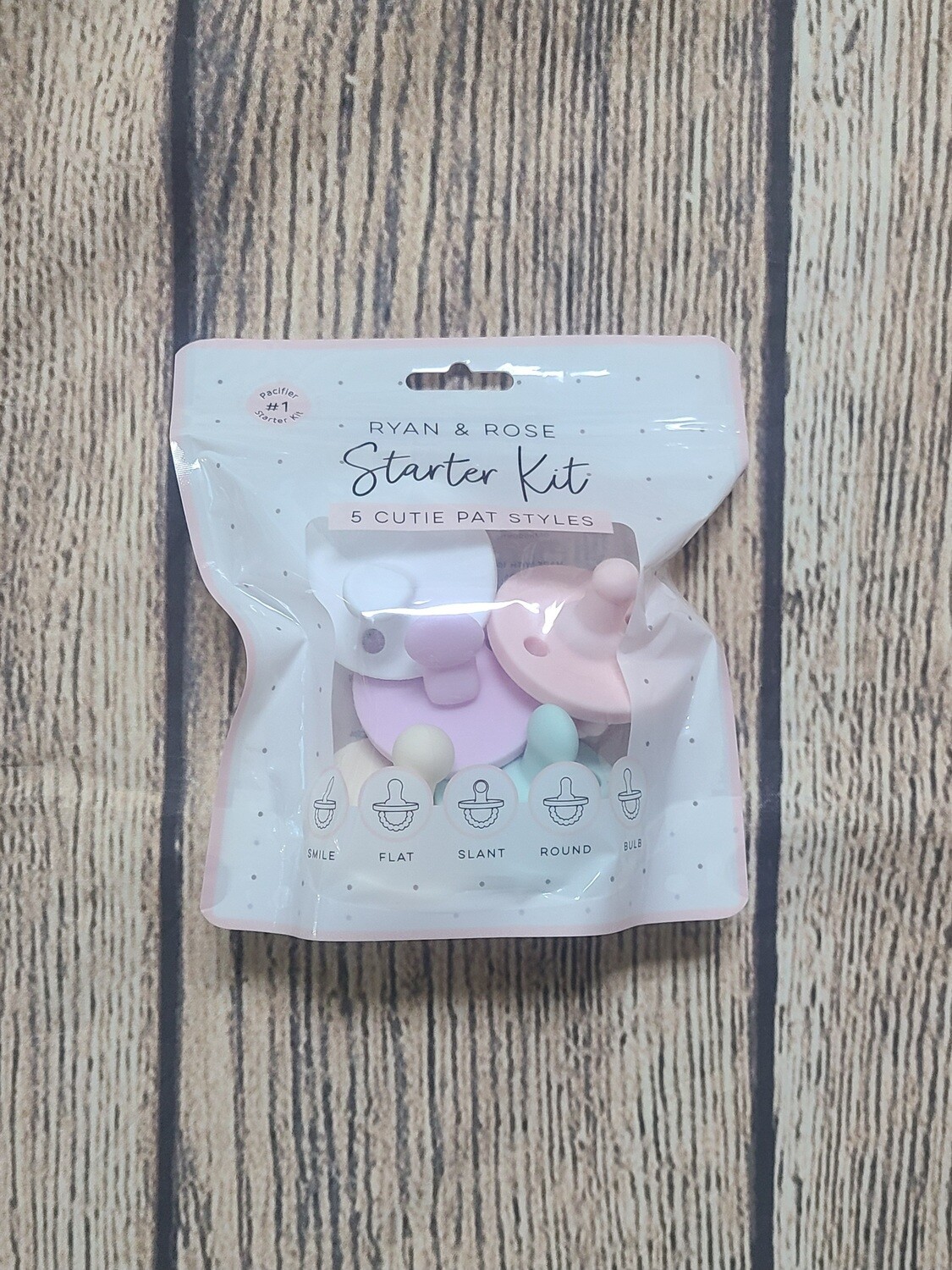 Ryan and Rose Cutie Pat Pacifier and Teether - Girl Coloring