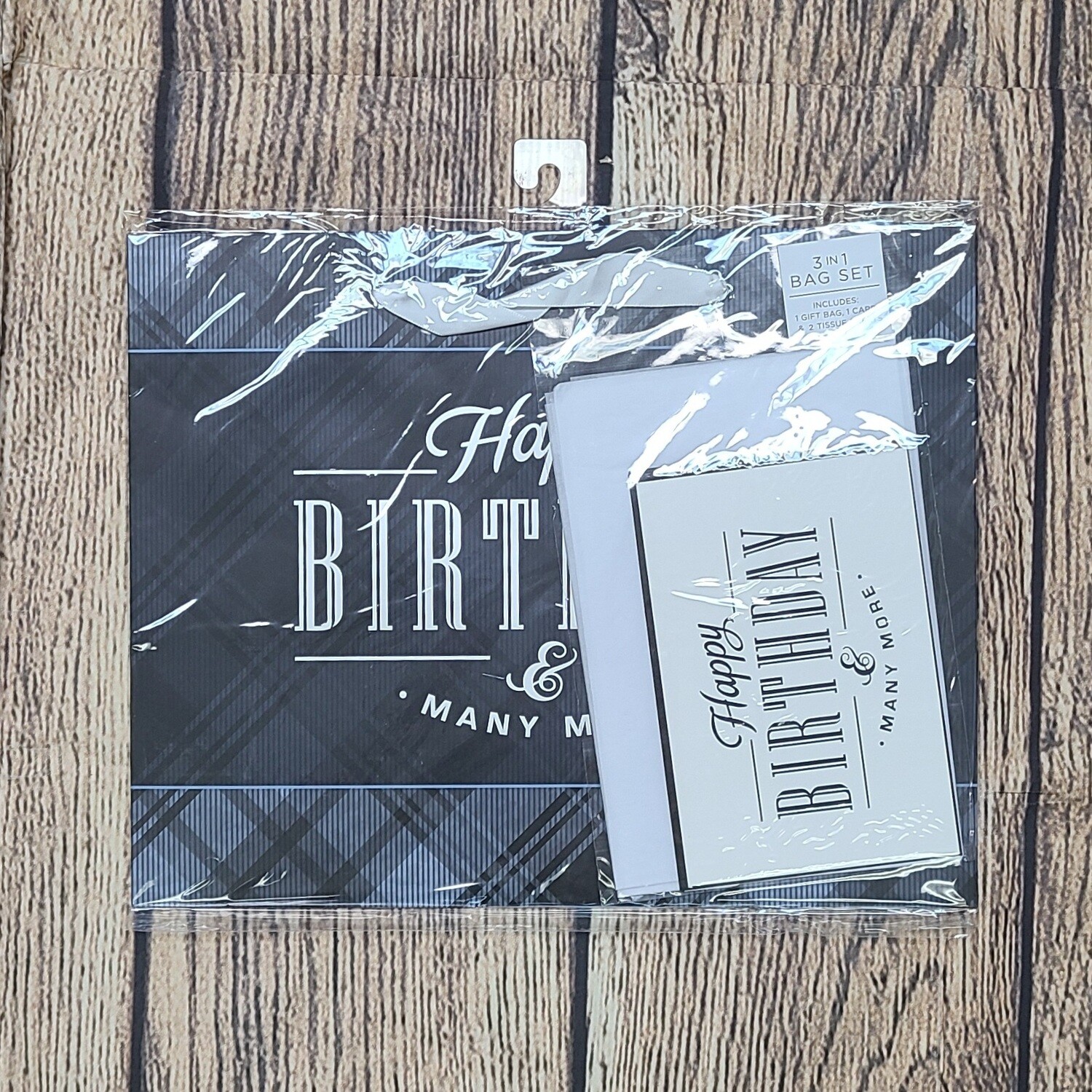 Men&#39;s Happy Birthday Large Gift Bag Set