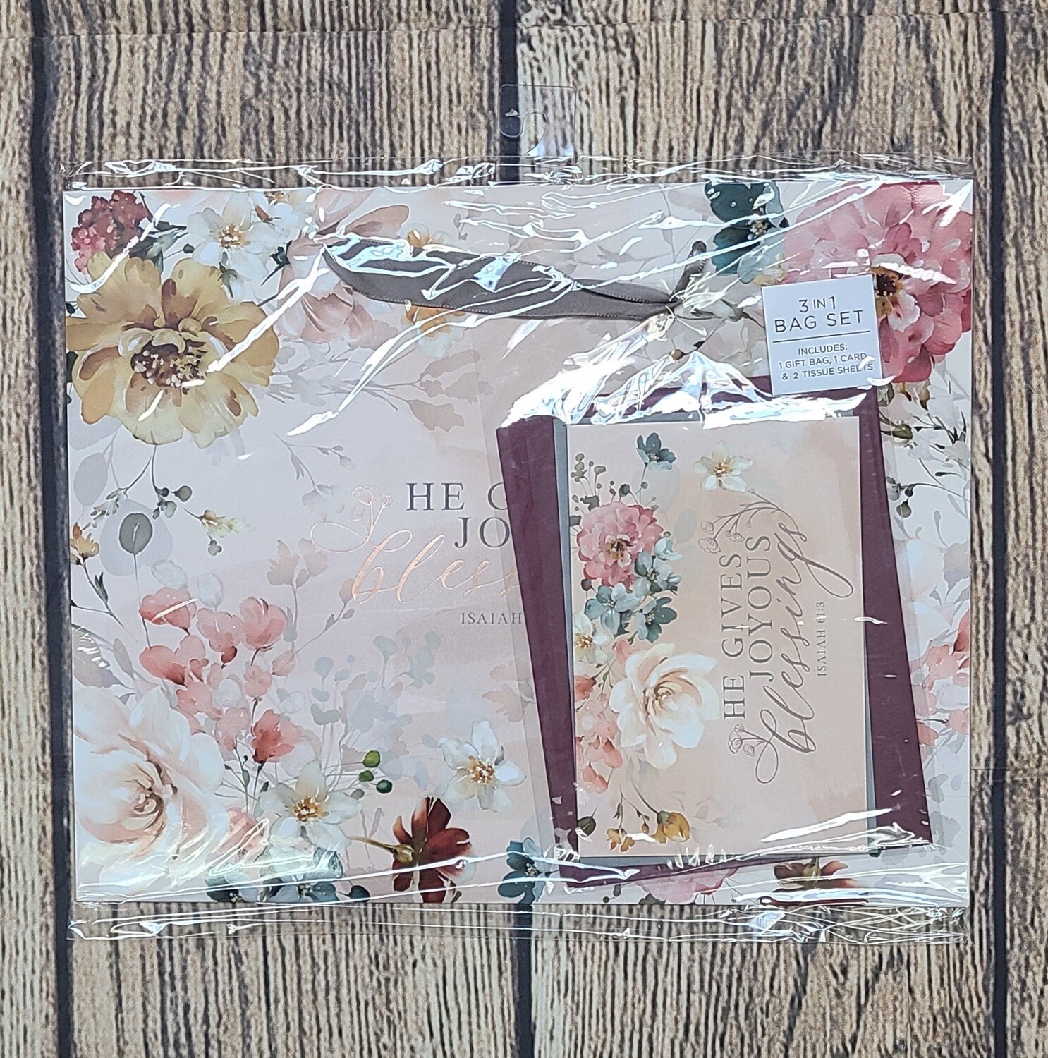 He Gives Joyous Blessings Large Gift Bag Set