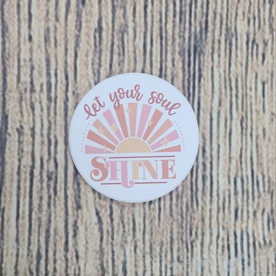 Let Your Soul Shine Car Coaster