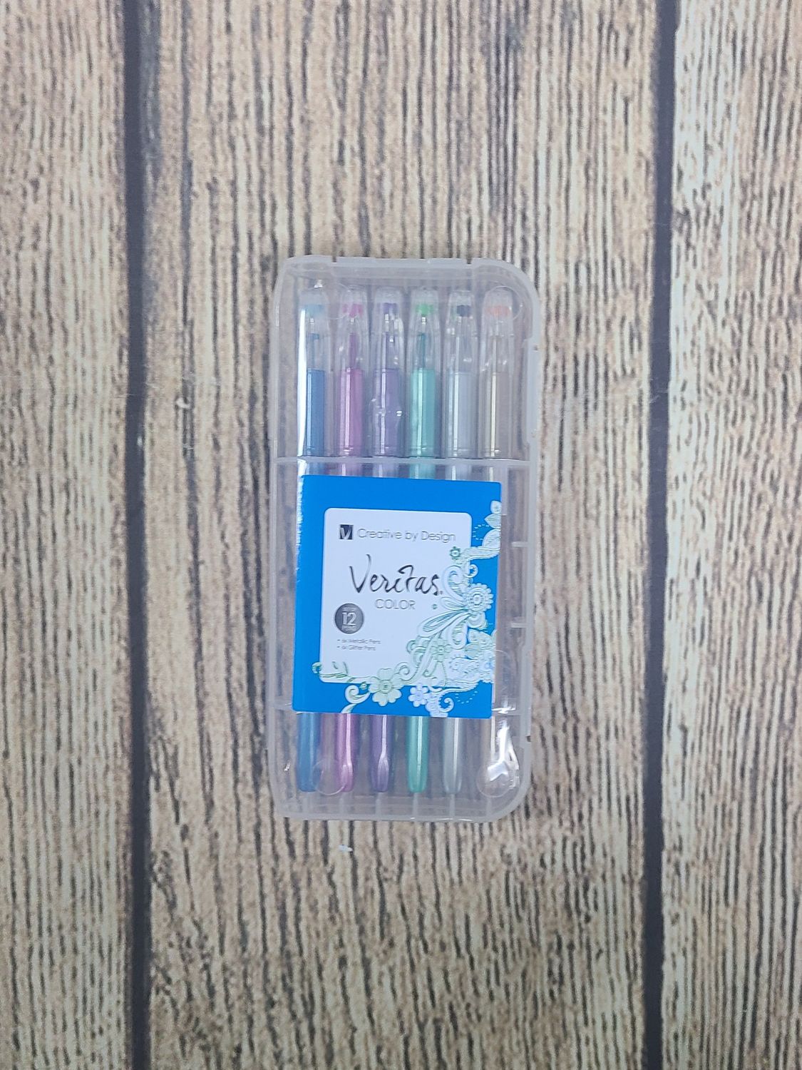 Metallic and Glitter Gel Pen Set - Set of 12 Pens