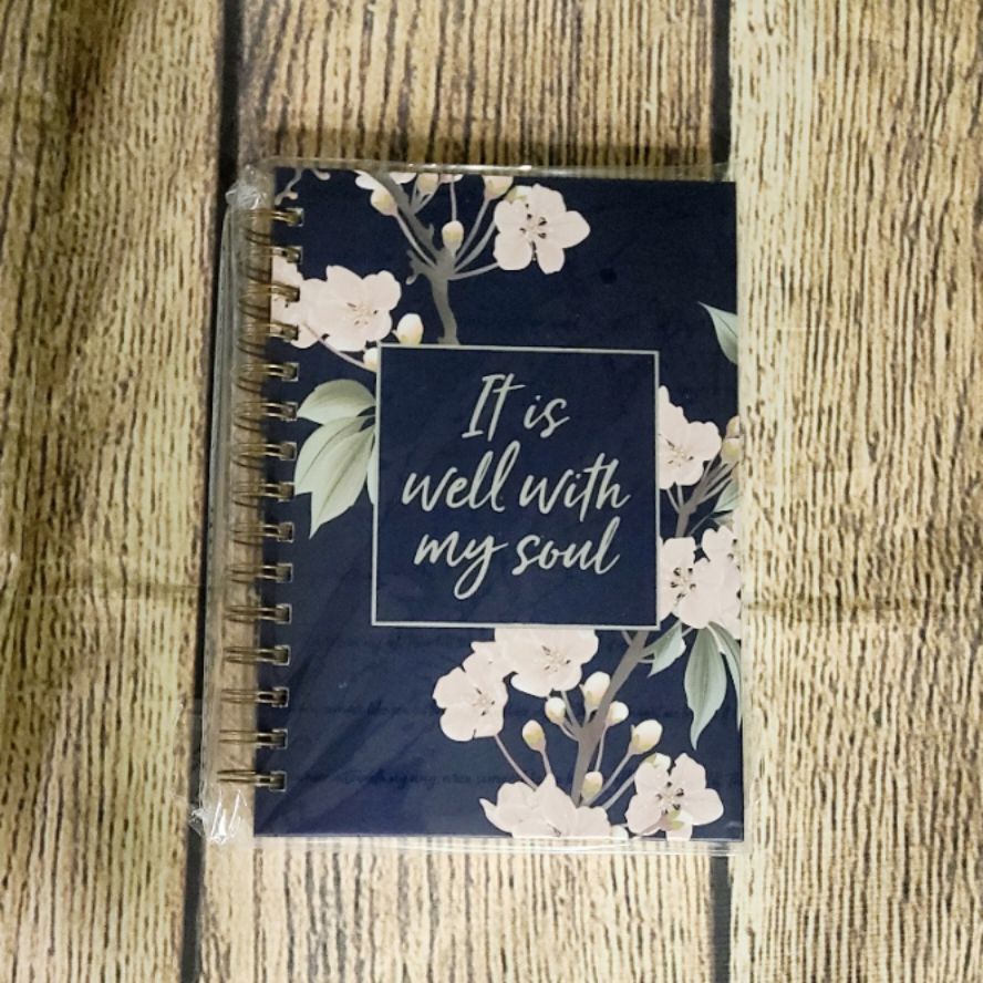 It is Well With My Soul Blue Wirebound Journal