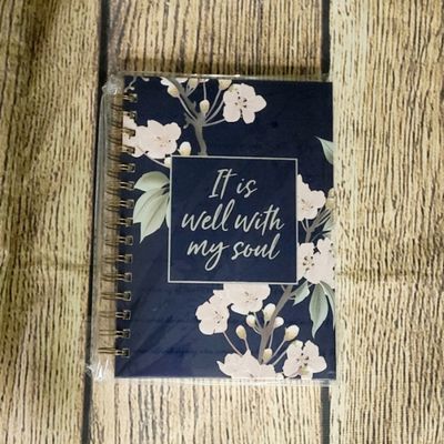 It is Well With My Soul Blue Wirebound Journal
