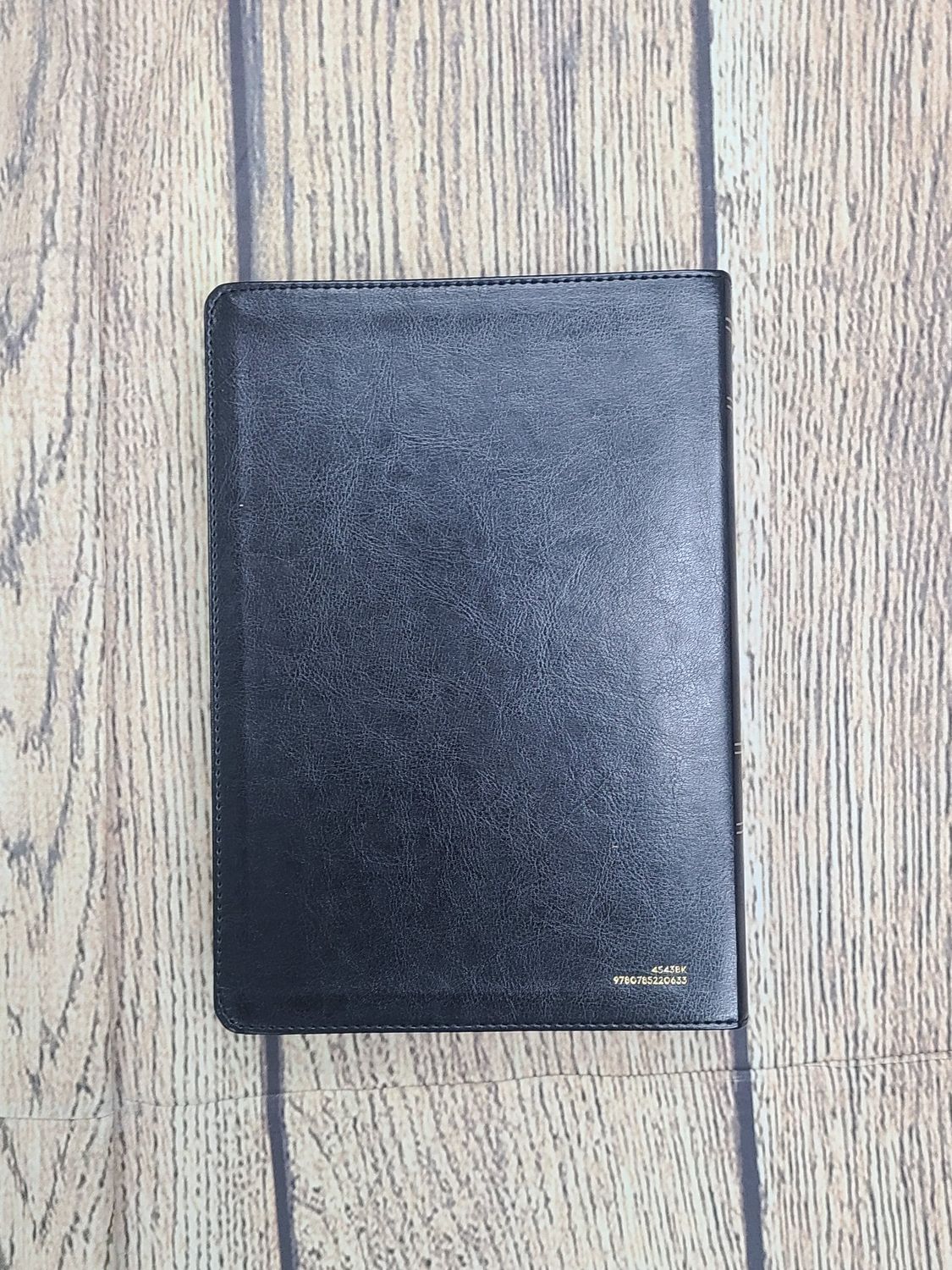 NKJV Full-Color Comfort Print Study Bible - Black Leathersoft
