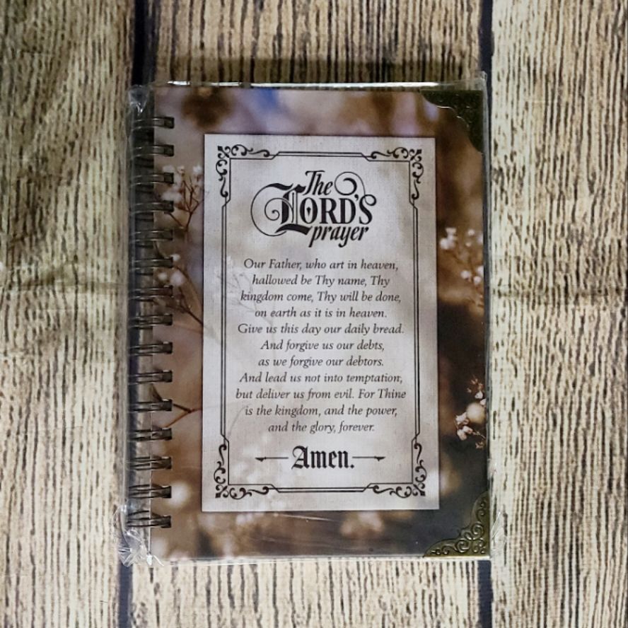 The Lord&#39;s Prayer Brown Wirebound Journal