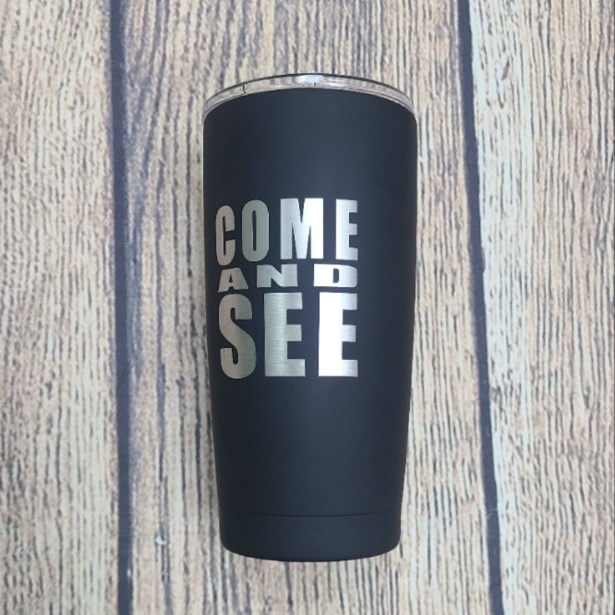 Come and See The Chosen Black Stainless Steel Mug
