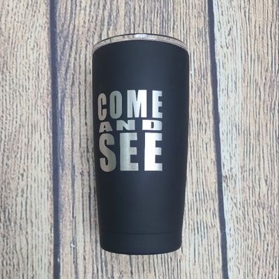 Come and See The Chosen Black Stainless Steel Mug