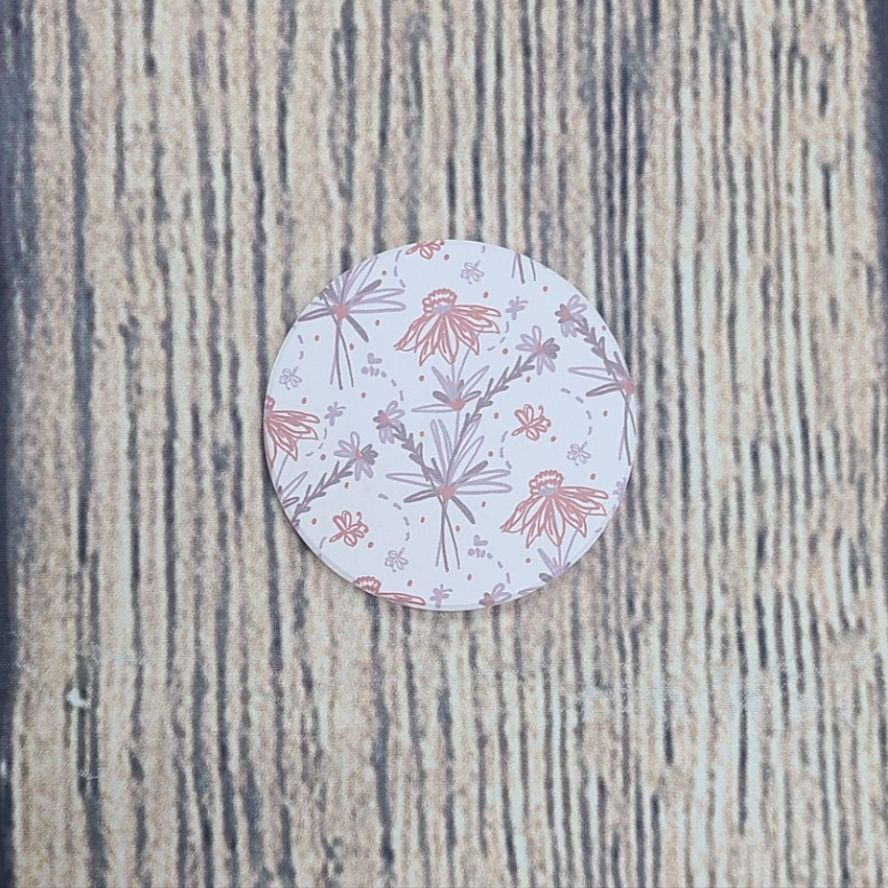 Floral Pattern Car Coaster