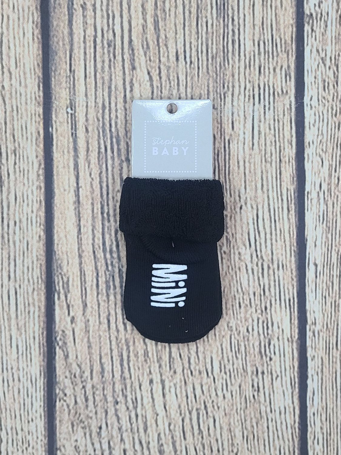 Mini Squad Black Colored Baby Socks