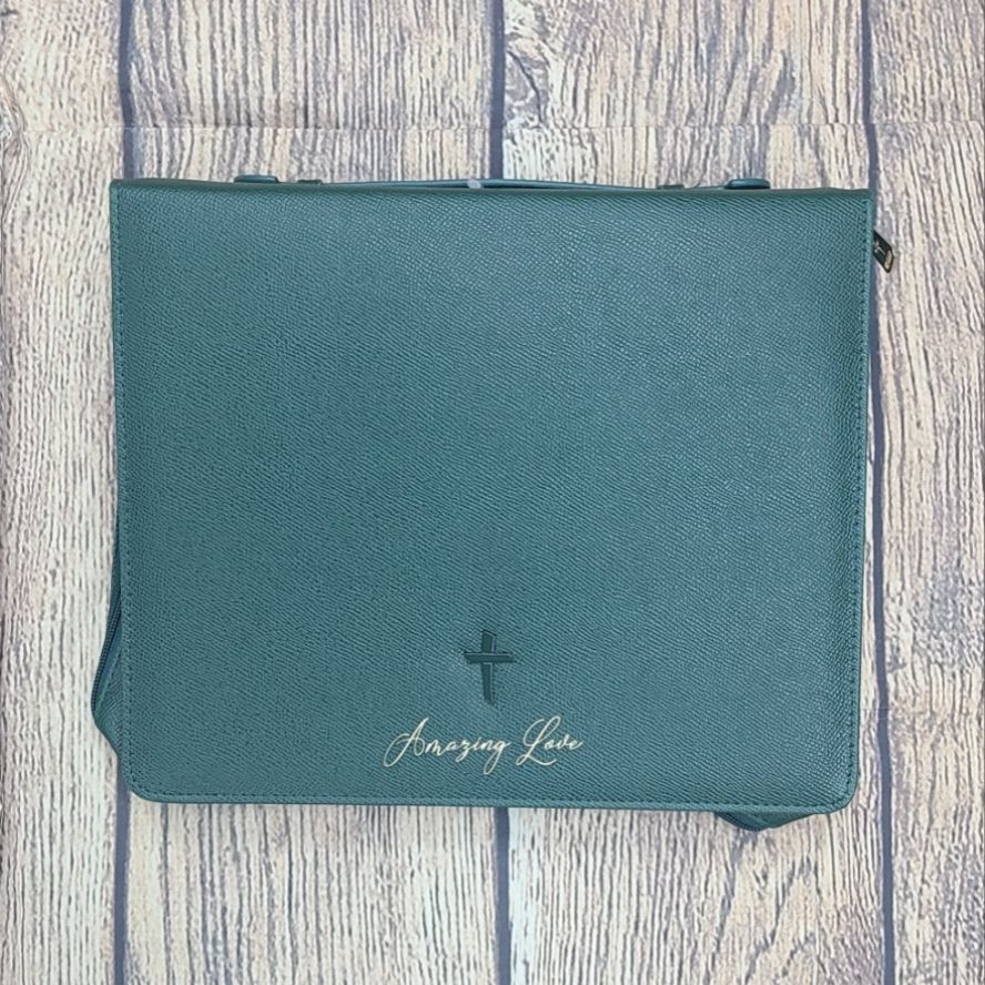 Amazing Love Green Cross 2XL Bible Cover