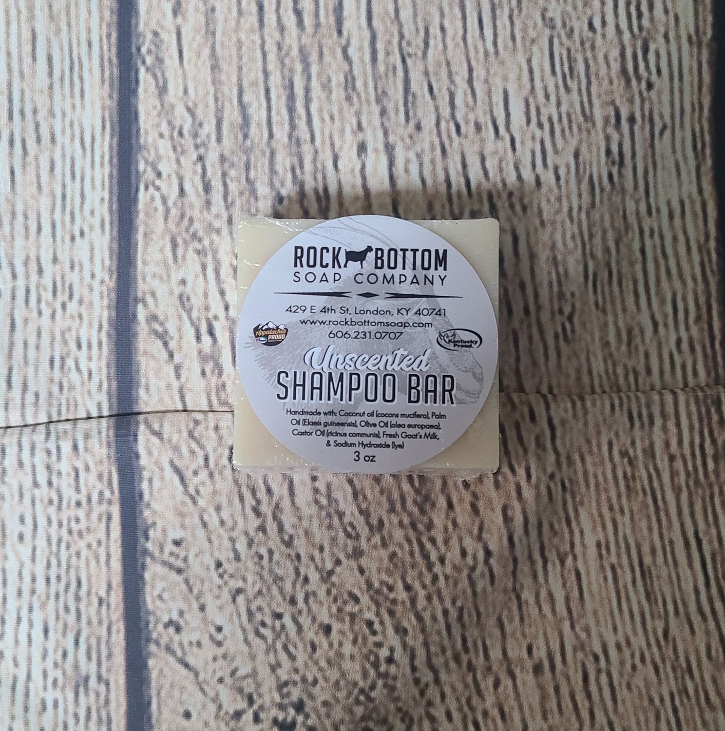 Rock Bottom Shampoo Bar - Unscented