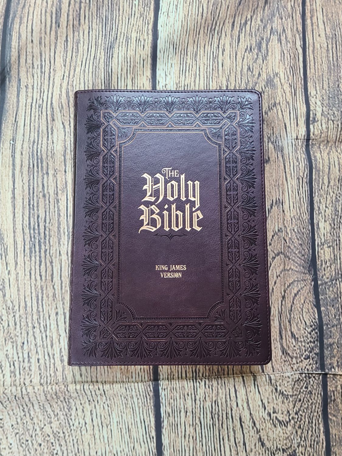 KJV Super Giant Print Bible - Thumb-Indexed - Burgundy Faux Leather