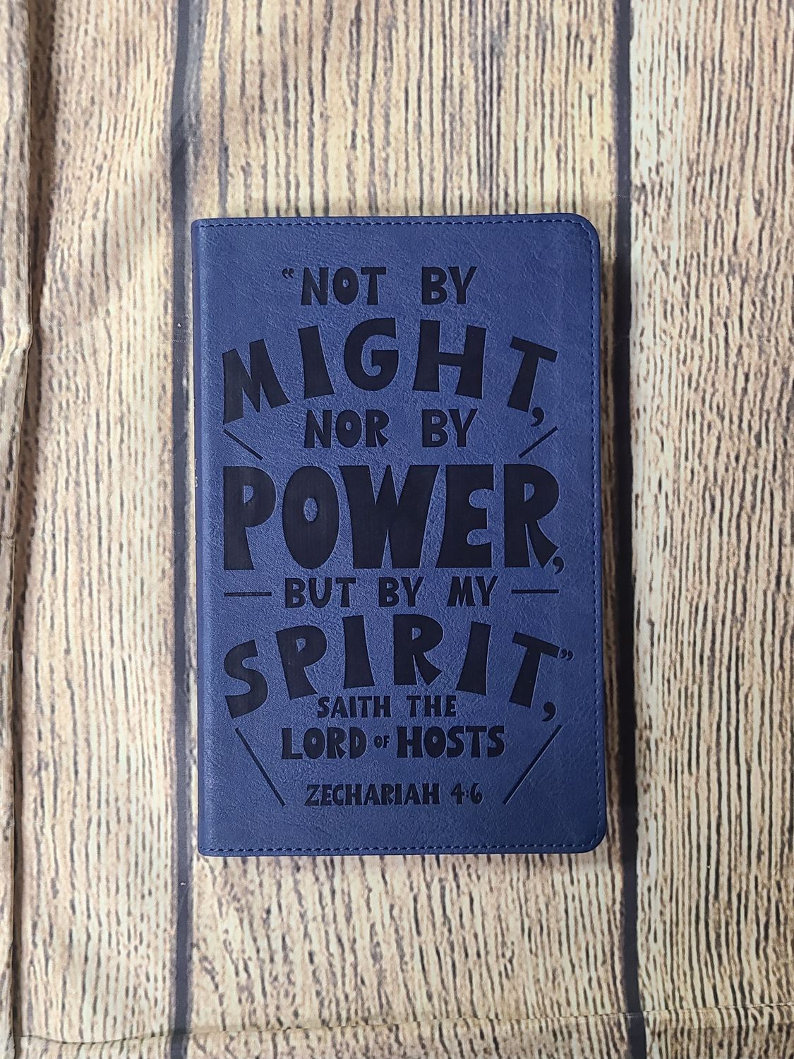 KJV Verse Art Thinline Youth Bible - Blue Leathersoft