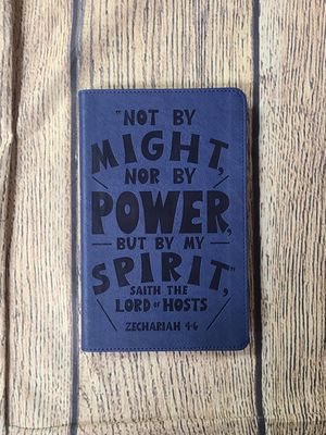 KJV Verse Art Thinline Youth Bible - Blue Leathersoft