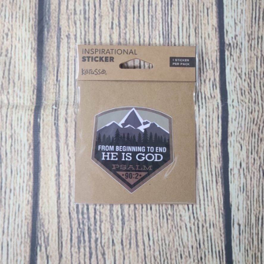 Kerusso He is God Inspirational Sticker