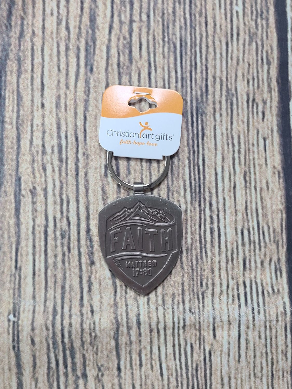 Faith Metal Keychain