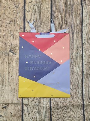 Happy + Blessed Birthday Large Gift Bag