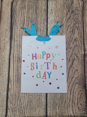 Happy Birthday Sparkly Medium Gift Bag