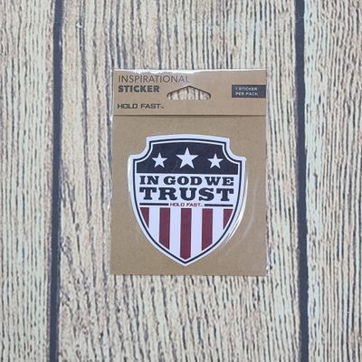 Kerusso Hold Fast In God We Trust Inspirational Sticker