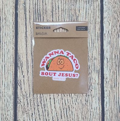 Kerusso Wanna Taco Bout Jesus? Inspirational Sticker