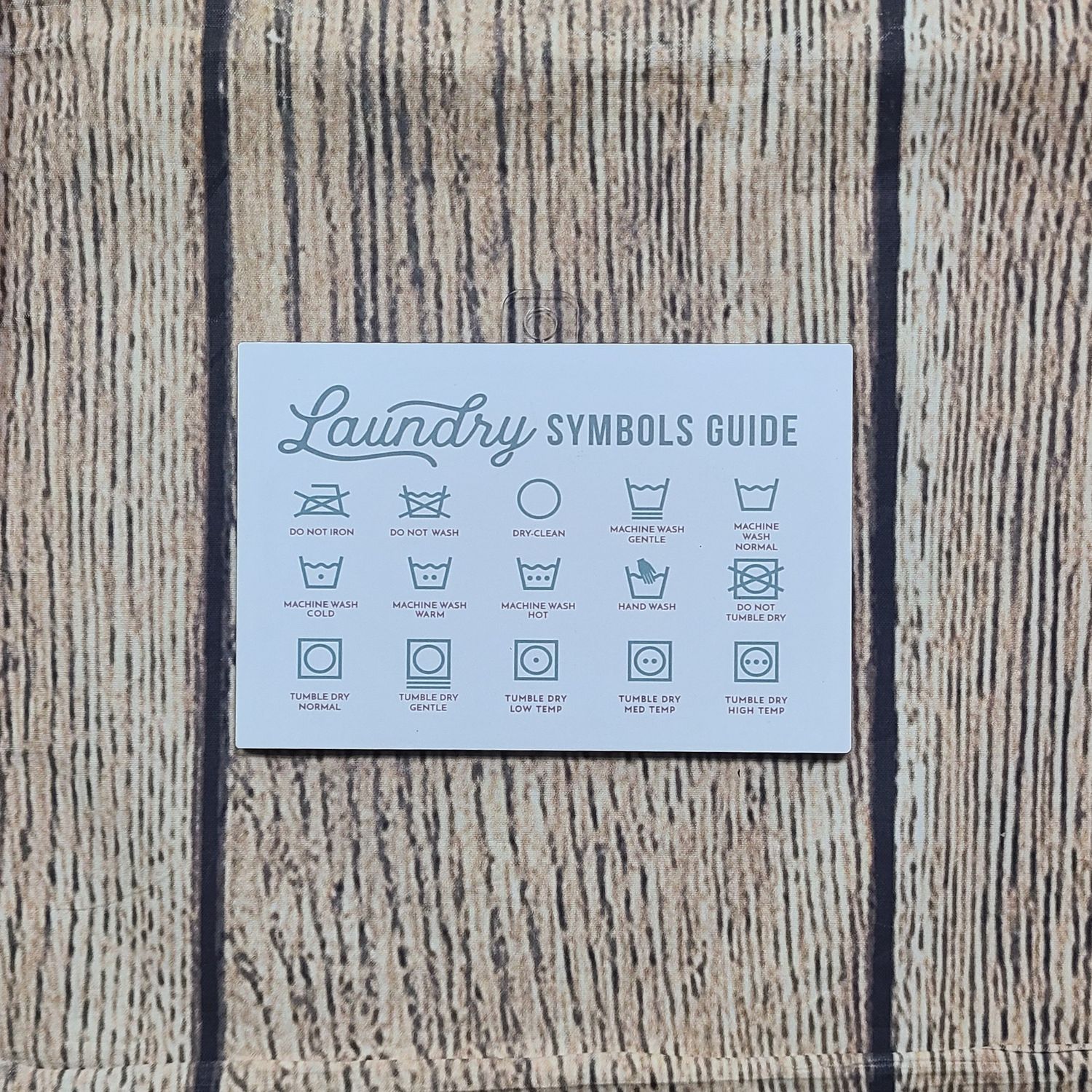 Laundry Symbols Guide Magnet