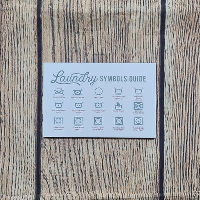 Laundry Symbols Guide Magnet