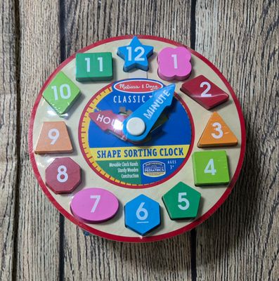 Melissa and Doug Shape Sorting Clock