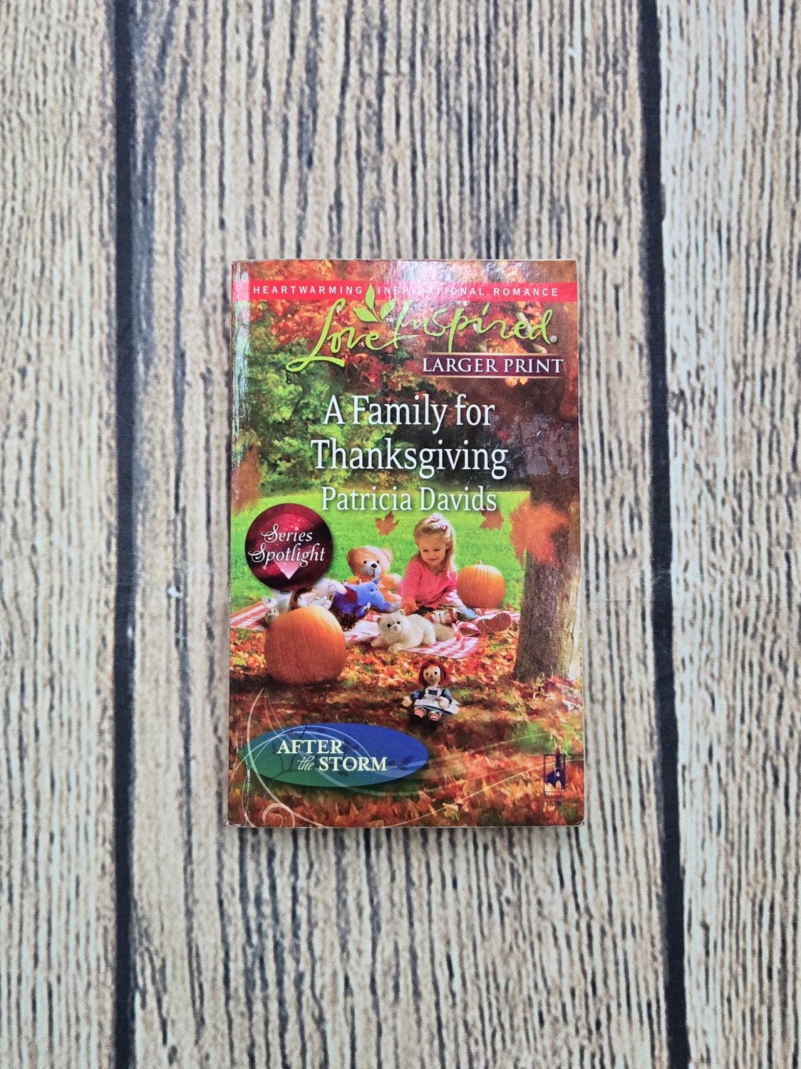 A Family for Thanksgiving by Patricia Davids - Larger Print